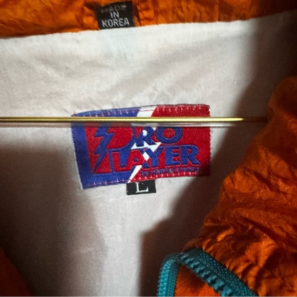 Pro Player Vibrant Orange Jacket with Blue Details - Picture 4 of 5